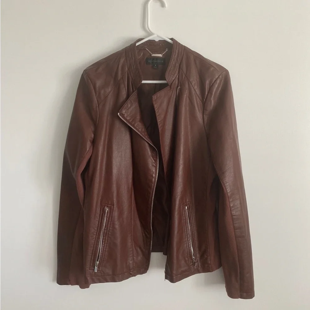 Worthington Faux Leather Jacket - Picture 1 of 5